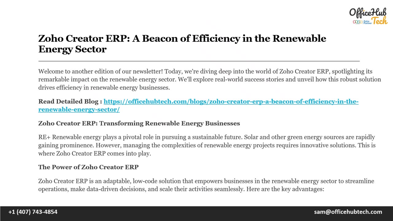 Zoho Creator ERP- A Beacon of Efficiency in the Renewable Energy Sector.mp4