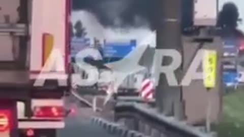 🔥🚒 Ukraine Russia War | Russian MoD Vehicle Column Engulfed in Flames in Lipetsk | RCF