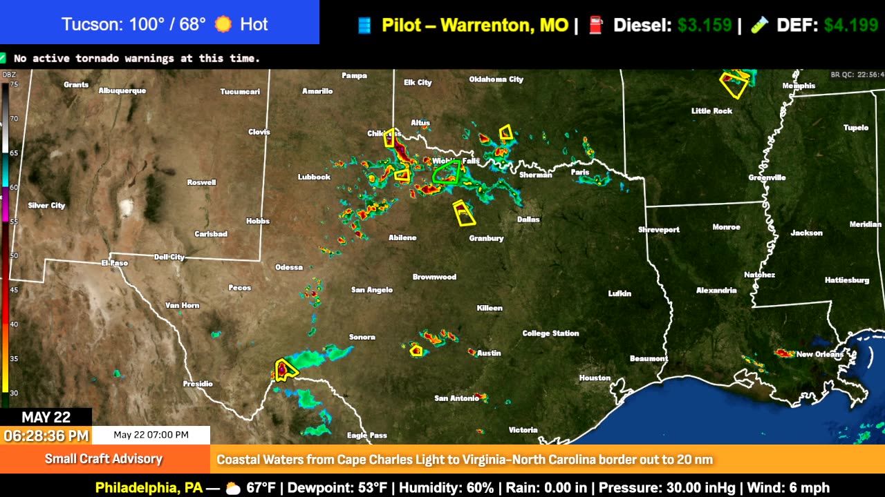 LIVE: Tonight’s Severe Weather Tracker for Truckers 🚛🌩