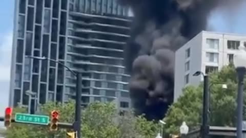 A van reportedly exploded on the street in Washington D.C. Sunday