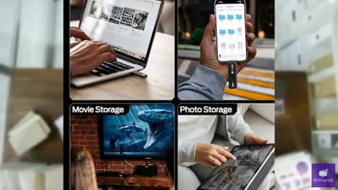 MOVE SPEED 1TB External SSD 560MB/s Read Speed, USB 3.2+USB C Dual Ports Externa