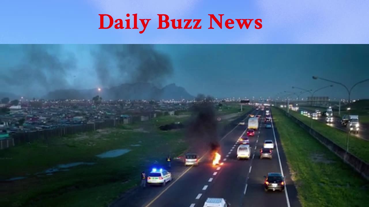 Protest Halts Traffic on R300 and Jakes Gerwel Drive