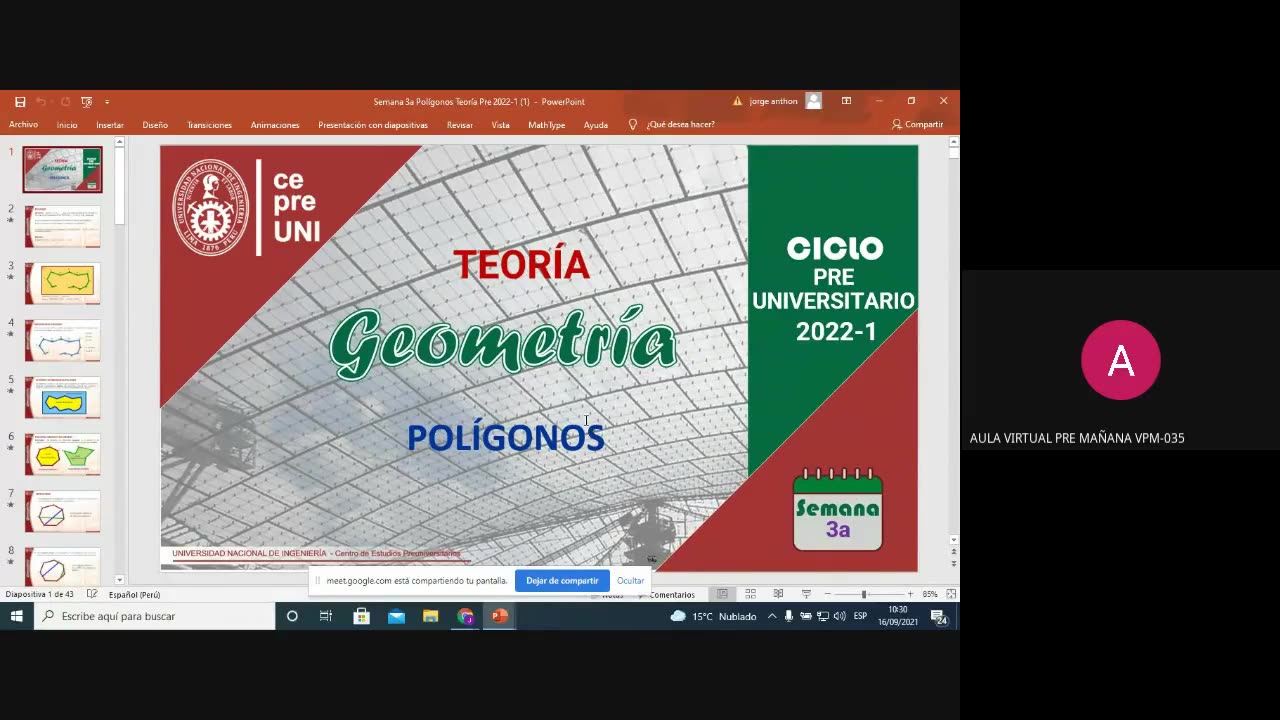 CEPRE UNI 2022 - 1 | Semana 03 | Geometría S2