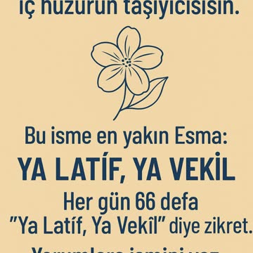 Yasemin İsminin Ruhani Sırrı – Ya Latîf Ya Vekîl | İşi 66’ya Bağla
