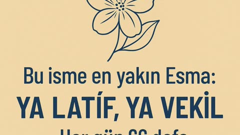 Yasemin İsminin Ruhani Sırrı – Ya Latîf Ya Vekîl | İşi 66’ya Bağla