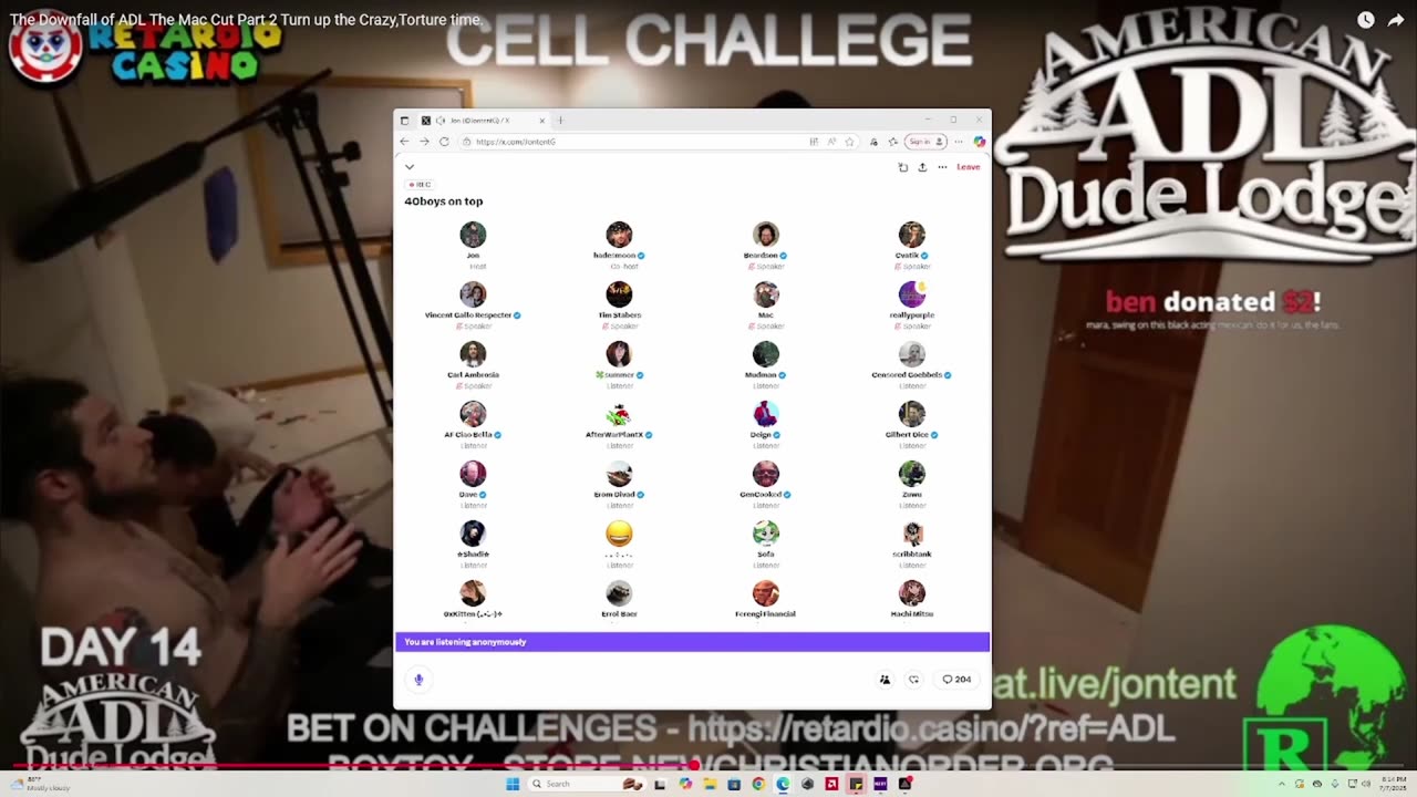 ADL cope session X space