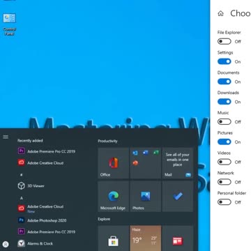 How To Choose Which Folder Appear On Start