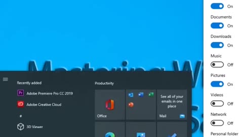 How To Choose Which Folder Appear On Start