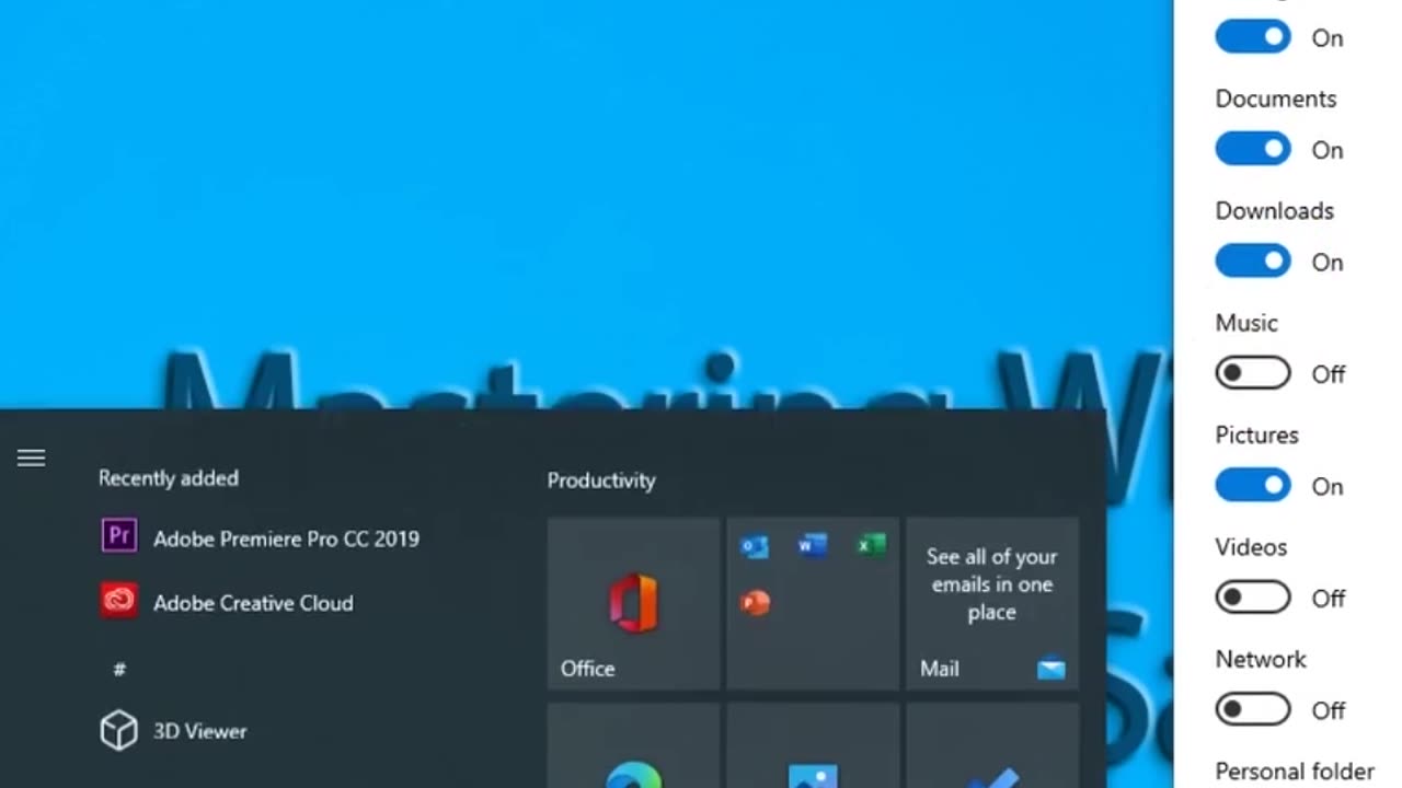How To Choose Which Folder Appear On Start