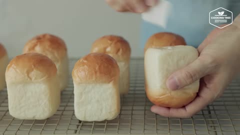 빵버전 탕후루-! 설탕 코팅 미니 생크림빵 만들기 - Sugar Coated Mini Cream Buns - Soft&Fluffy Bread Recipe - Cooking tree