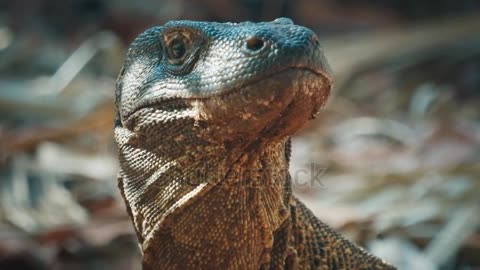 Komodo Dragon. Portrait of the Komodo drag