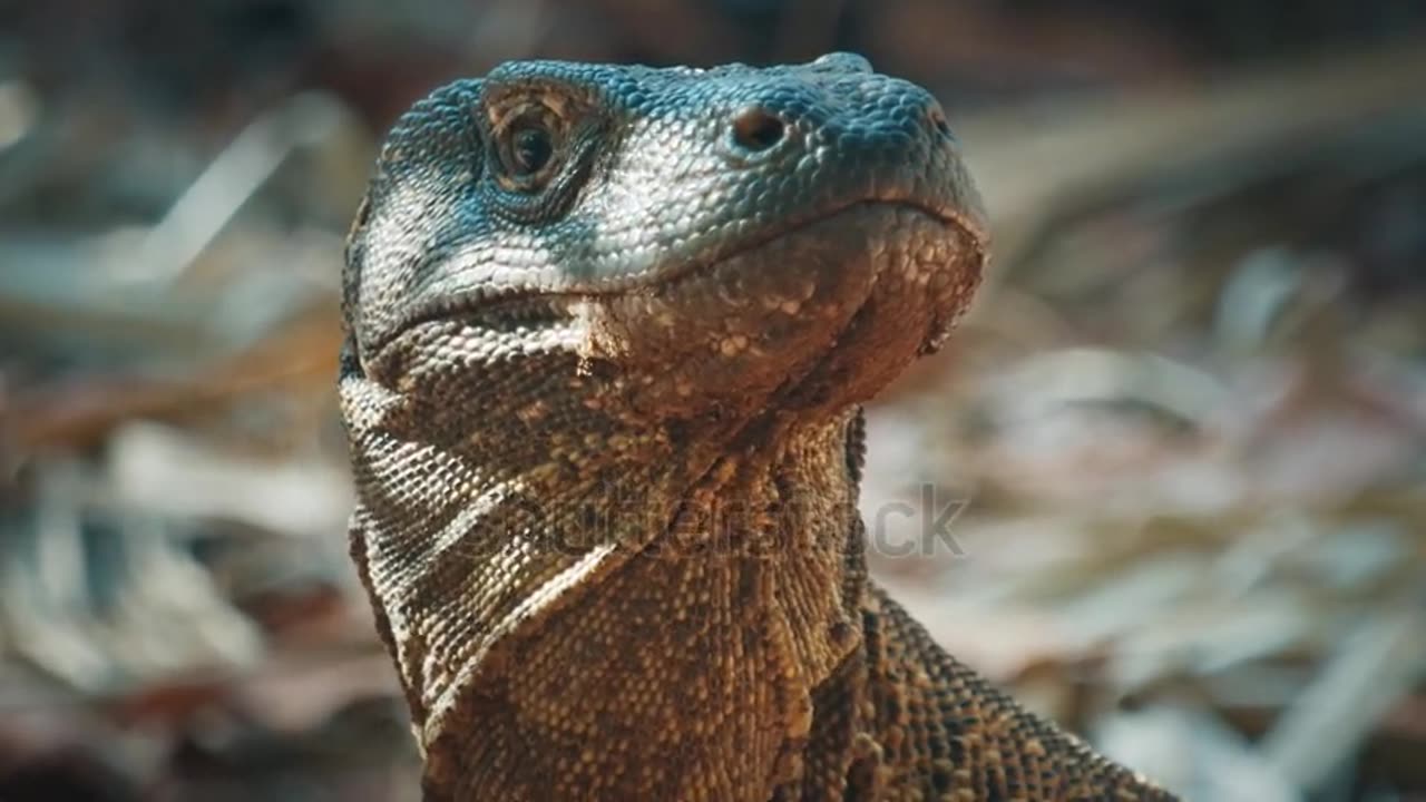 Komodo Dragon. Portrait of the Komodo drag