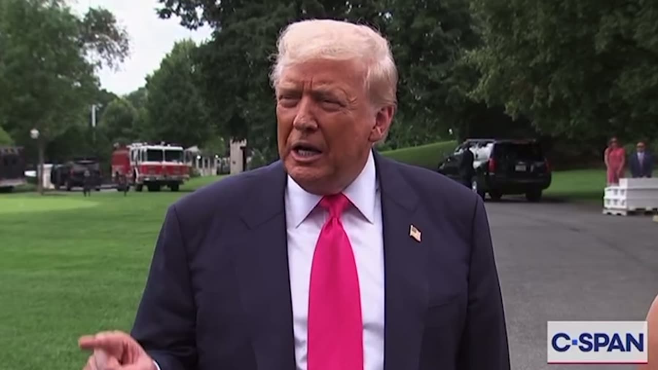 President Trump takes Questions on Ukraine, says Biden got us into war “because he’s a dummy”