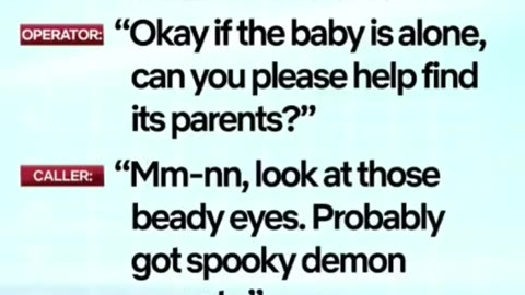 911 - "I'm being chased by a spooky baby!" #911calls #911 #spookybaby #viral #fyp