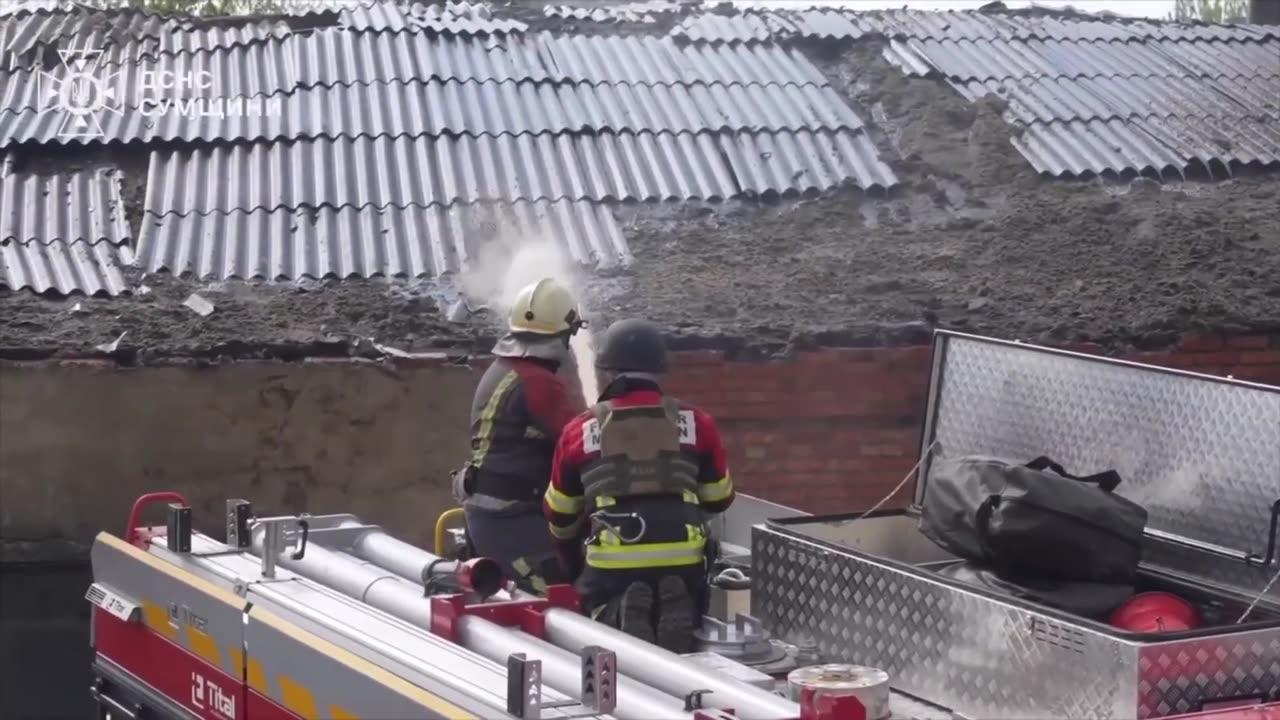 Rescuers spent more than 12 hours extinguishing a fire in Sumy region