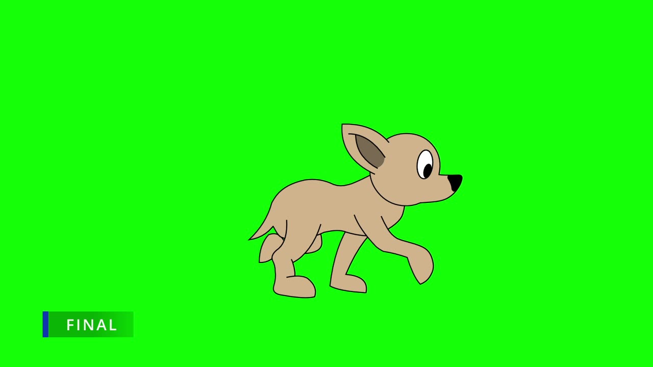 Dog walk cycle