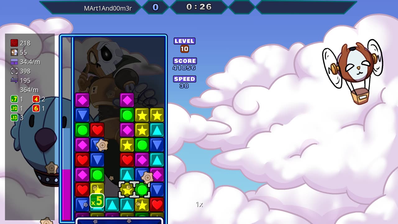 Panel Attack Time Attack Level 10 Score 54,027