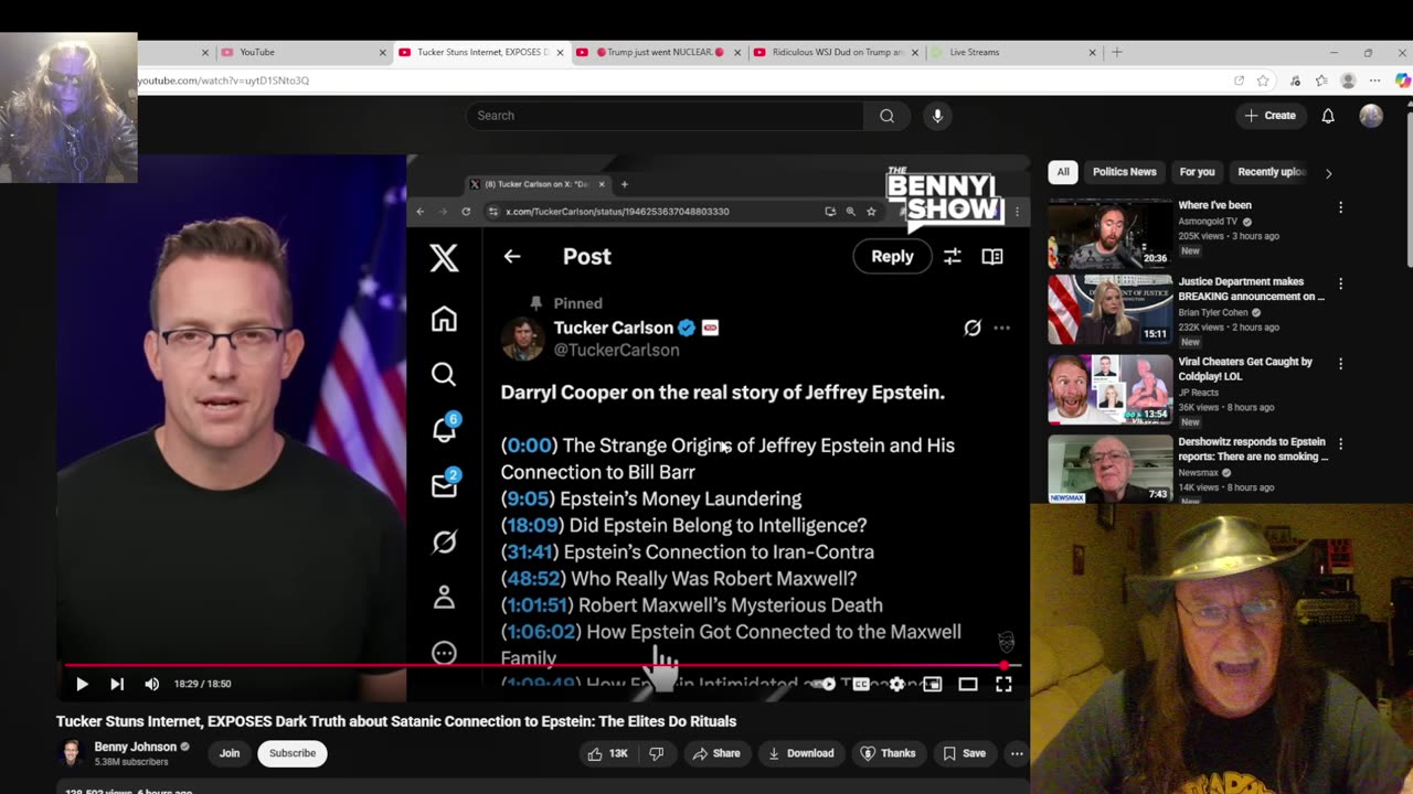Tucker EXPOSES Dark Truth about Satanic Connection to Epstein Trump sues WSJ