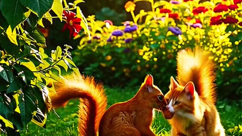Unexpected best friends: Cats and squirrels .