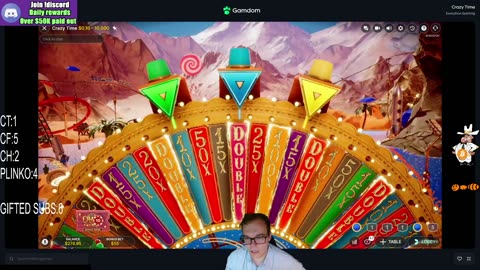 CRAZY TIME MAYHEM! Bonus Round=Gifted Sub