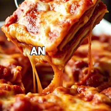 LASAGNA GREASY LAYERS? (THE PASTA WATER TRICK!) 💦🍝✨