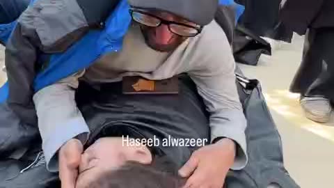 A heartbroken father bids farewell to his young daughter, killed by an Israeli airstrike