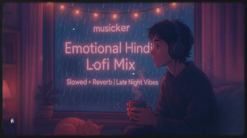 Hindi Lofi Mix | Slowed + Reverb | Late Night Vibes | Heartbreak Chill | musicker