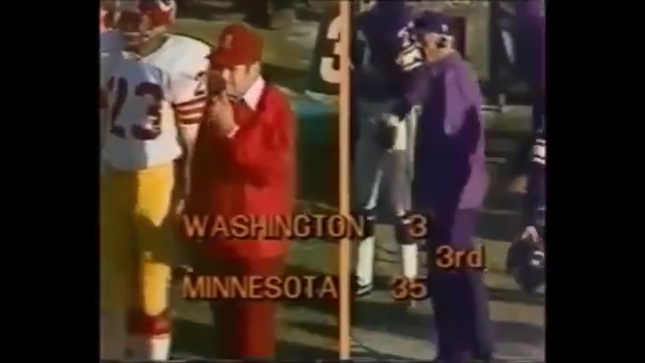 1976-12-18 NFC Divisional Game Washington Redskins vs Minnesota Vikings