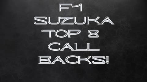 May Show Down Track battle F1 at Suzuka