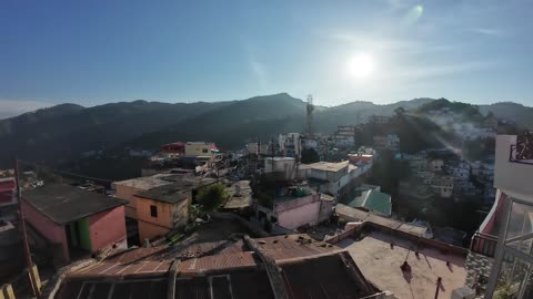 A quite town in Himalayan mountains