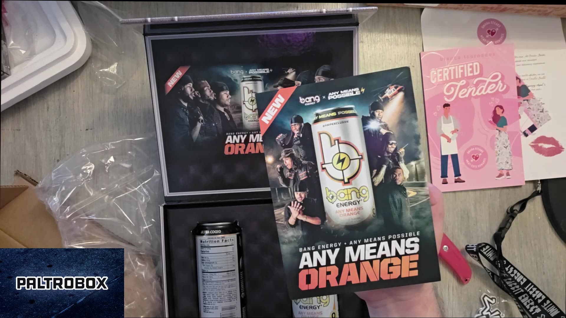 Paltrobox #459: Bang Energy x Any Means Possible, Omaha Steaks & Drawbridge Winery