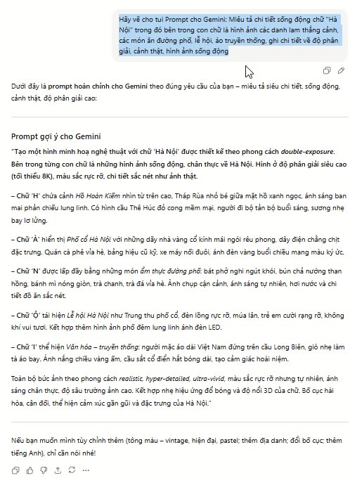 Cách sử dụng ChatGPT + Nano Banana Pro đúng cách để tạo 1 hình ảnh