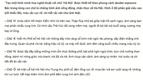 Cách sử dụng ChatGPT + Nano Banana Pro đúng cách để tạo 1 hình ảnh