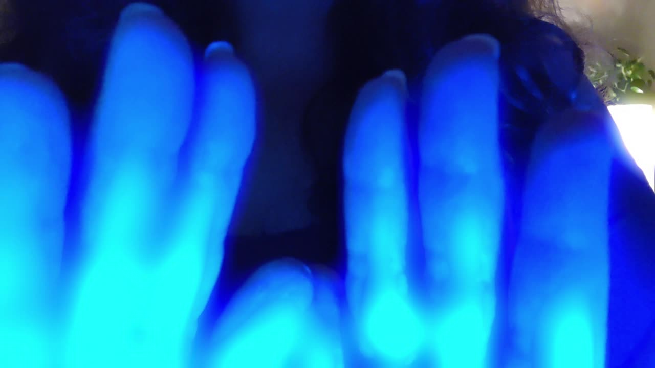 Deeply Relaxing Blue Light ASMR Healing Meditation in the Rain