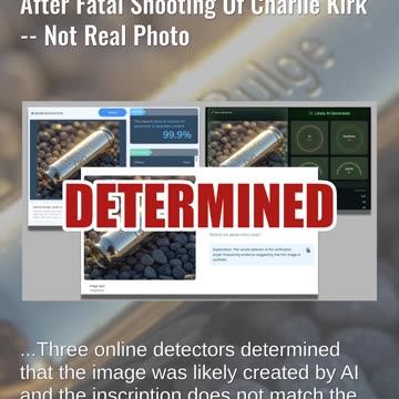 Fact Check: AI Image Shows 'Notices bulges OWO' Bullet Casing Found After Shooting Of Charlie Kirk