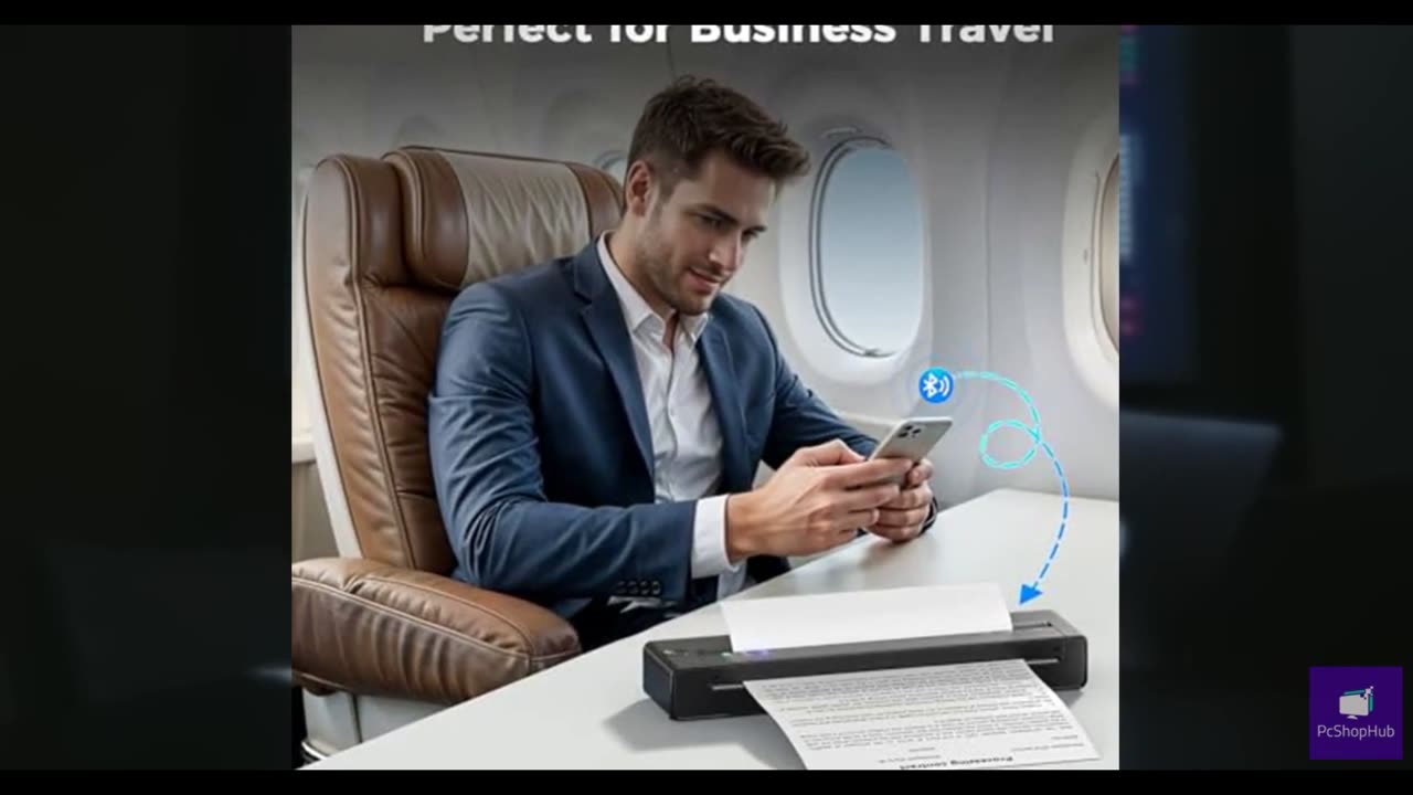 Portable Printer Wireless for Travel, 2025 Upgraded Inkless Thermal Printers Sup