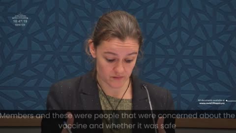 Lynda Wharton (Health Forum NZ) Testifies to Royal Commission of Inquiry on Vaccine Harm