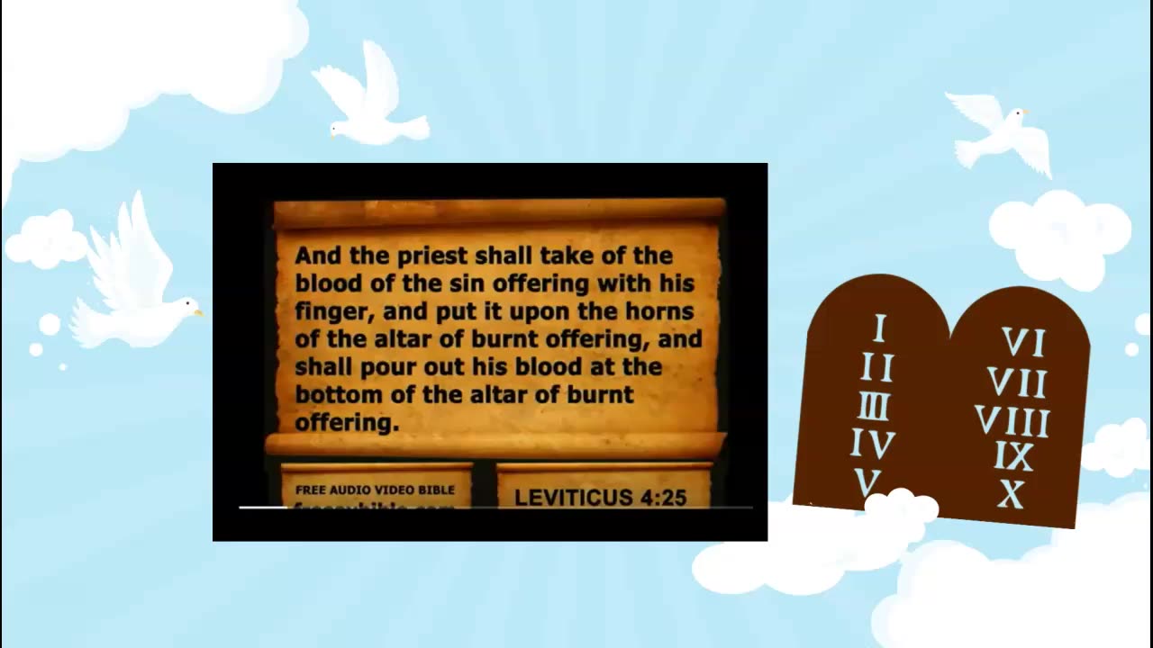 Audio Bible with KJV text Leviticus Chapter 4