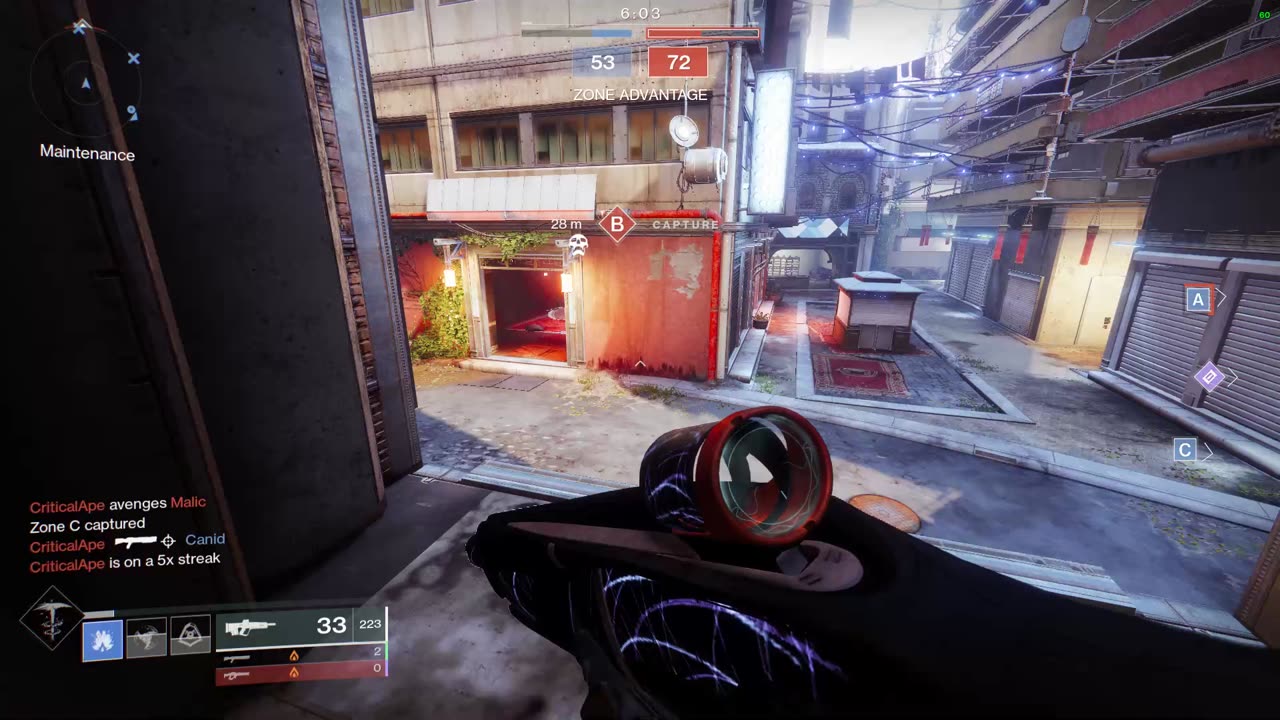 Destiny 2: just controlling zone B