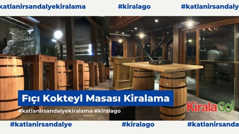 Fıçı Kokteyl Masası Kiralama