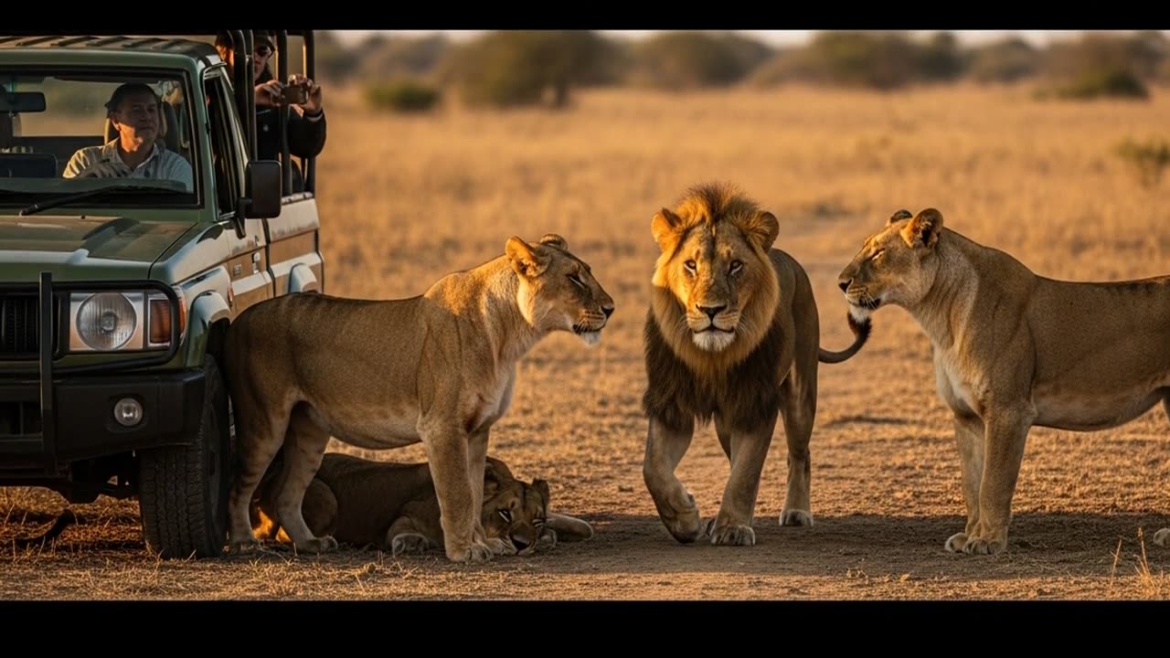 Lions Block Highway! Amazing Wildlife Rescue