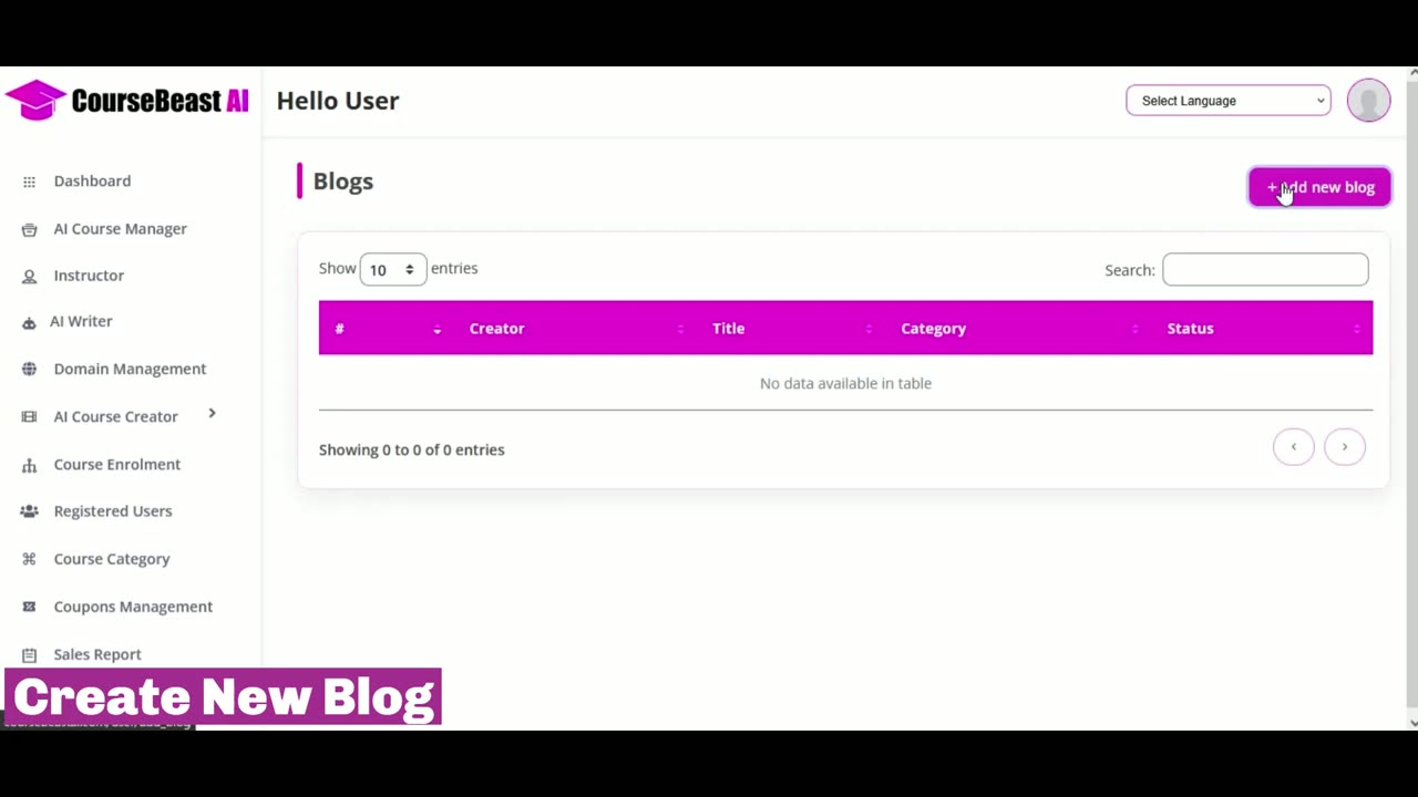 coursebeast ai demo: AI App That Instantly Creates Your Own 'Udemy-Like' eLearning Platform