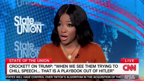 Dana Bash Confronts Crockett On Her Heated Rhetoric — She Says Trump Using Hitler's 'Playbook'