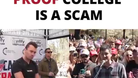 PROFESSOR IS PROOF COLLEGE IS A SCAM