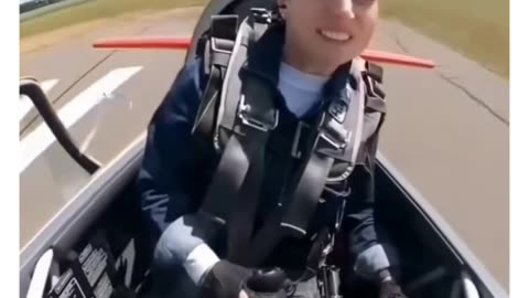 A girl pilot