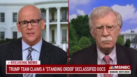 John Bolton was really enthusiastic about the FBI raid on Mar-a-Lago.“No one is above the law.”