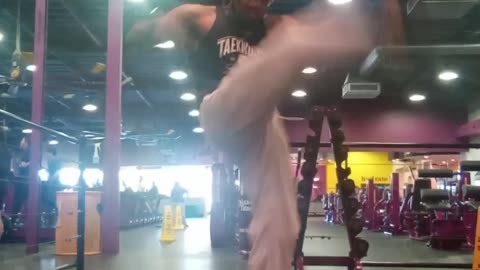 Taekwondo training