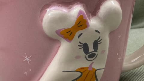 Disney Parks Minnie Mouse Ghost Pink Ceramic Halloween Mug #shorts