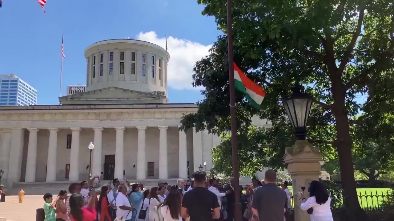 Indians raised another Indian flag on USA soil.