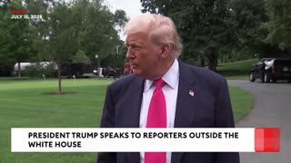 President Trump's Gaggle With the Press Before Departing for Pennsylvania, July 15, 2025